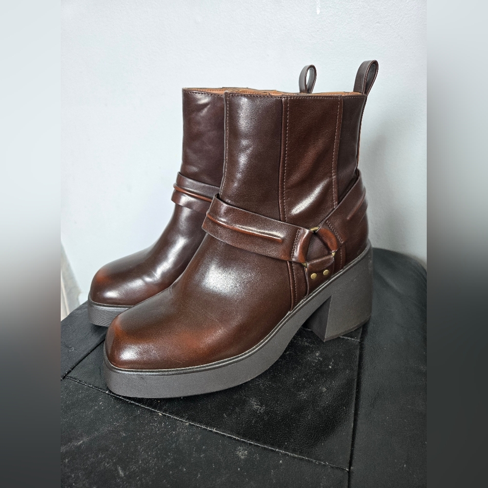 Block Heel Ankle Boots